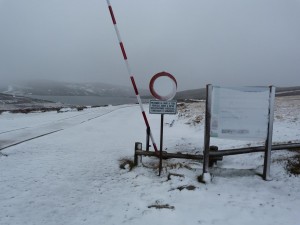 Koniec asfaltovej cesty - Sierra Cabrera Baja nad Lago de Sanabria.