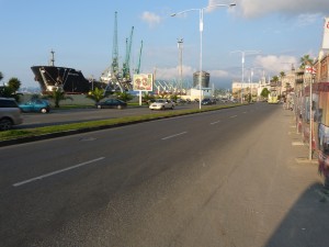 Cesta okolo prístavu, Batumi.