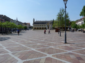 Esztergom: Széchényiho námestie. 