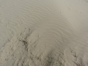 Soltszentimre, detail vĺn z piesku.