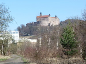 Hrad Plassenburg od vlakovej stanice, 07.04.2018, 14:20 hod. 