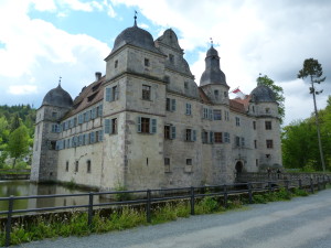 Mitwitz, vodný hrad.