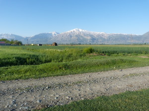 Národný park Munzur od lúky v Akyzi, v popredí hora Ergan Dagi 3326 m. n. m.