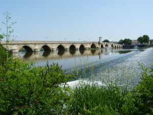 Svilengrad, historický most nad riekou Marica.